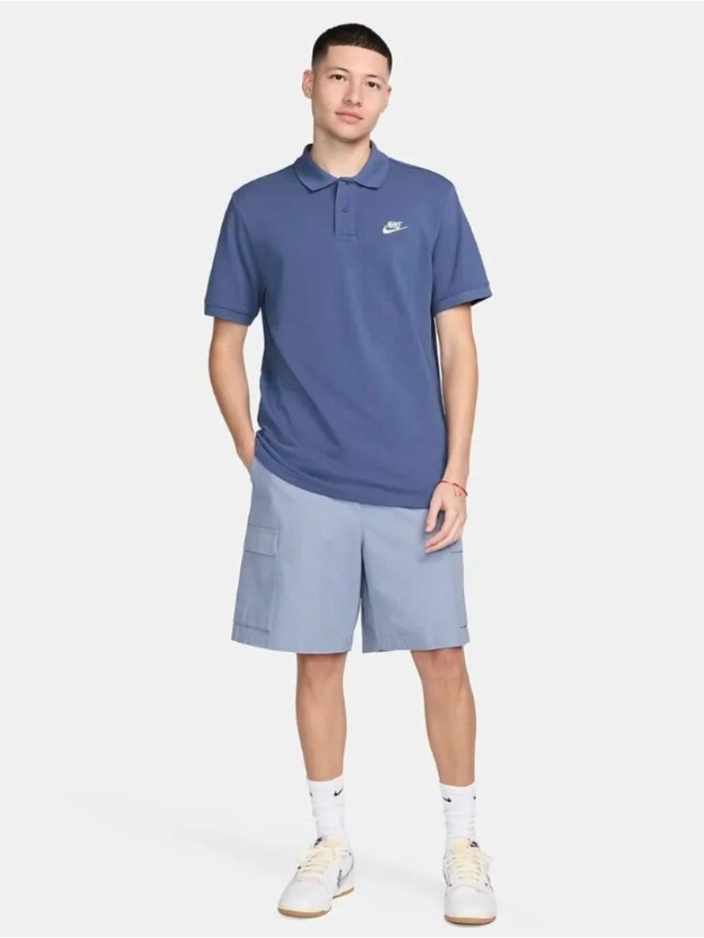 Nike Sportswear Men's Polo Diffused Blue CJ4456-491 Size L